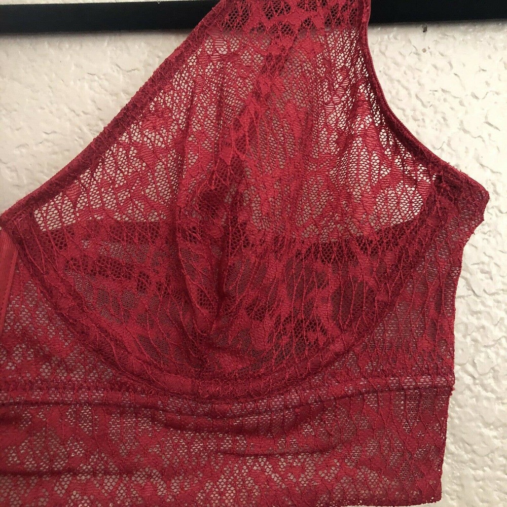 Free People NWT Bra Lace Tameeka Underwire Berry - Picture 6 of 7